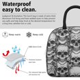 thumbnail image 3 of Skull Gothic Pattern Insulated Leakproof Lunch Box for Work, Lunch Bag for Women Men, Loncheras Para Mujer for Beach Travel Picnic Camping, 3 of 6