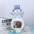 thumbnail image 2 of Franhais Lighted Christmas Decorations for Home Snowman Resin Christmas Desktop Decoration with LED Light Christmas Ornaments, 2 of 8