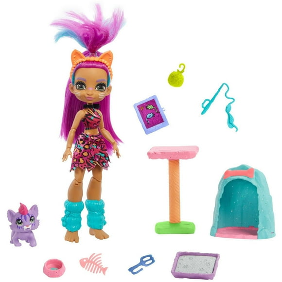 Cave Club Wild About Cats Playset + Roaralai Doll