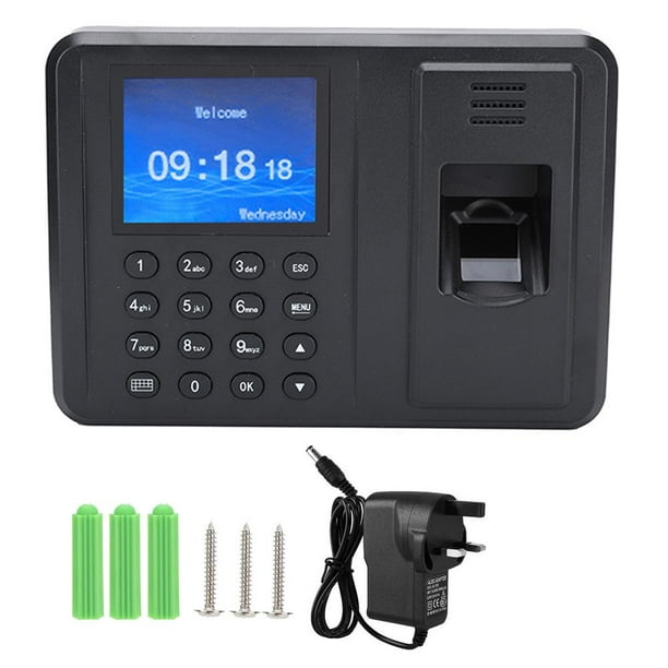 2.4" TFT Screen Fingerprint Recorder Attendance Clock Time Card Machine