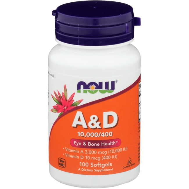 NOW Foods A & D 100 Sgels