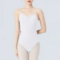thumbnail image 4 of QHFBli Ballet Leotards for Women, Backless Camisole Bodysuit With Adjustable Straps, Full Lining Dancewear, 4 of 5