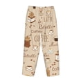thumbnail image 5 of Sigee Coffee Time Print Women's Soft Pajama Pants - Breathable and Comfortable Lounge Sleep Bottoms with Elastic Waistband and Pockets-Small, 5 of 9