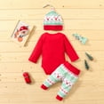 thumbnail image 6 of Actoyo Infant Baby Girl Romper Pants Headband Hat Clothes Outfit Set 0-3 Months, 6 of 9