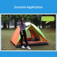 thumbnail image 4 of Ganfancp Tienda de Campaña Doble Camping Al Aire Libre Playa Al Aire Libre 3-4 Personas Tienda de Campaña Doble Playa a Prueba de Lluvia Pesca Fácil Ofertas Del Día 1X Bolsa de Almacenamiento,1X Cubi, 4 of 7