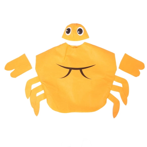 Adorable disfraz divertido de cangrejo para niños, ideal para fiestas de cumpleaños y presentaciones de baile