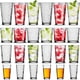 thumbnail image 2 of Juego de cristalería POPLASS Biscayne de 24 piezas con vasos cooler, DOF y para jugo, 2 of 9