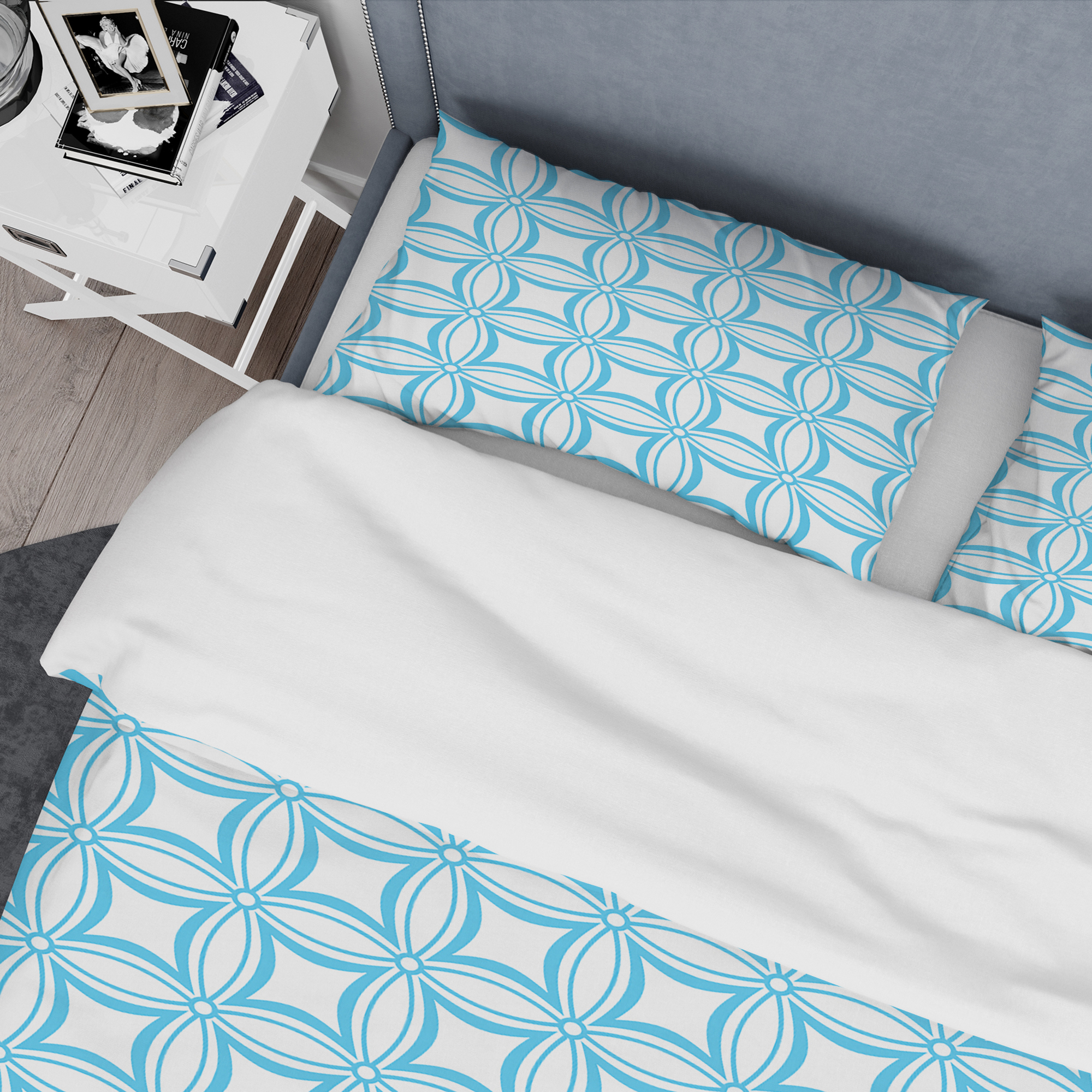 Designart 'Retro Pattern Abstract Design II' Mid-Century Modern Duvet Cover Set