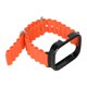thumbnail image 2 of Correa de reloj de repuesto 2 en 1 para Redmi Watch 3, pulsera de silicona ajustable para reloj inteligente con funda protectora, color naranja, 2 of 10