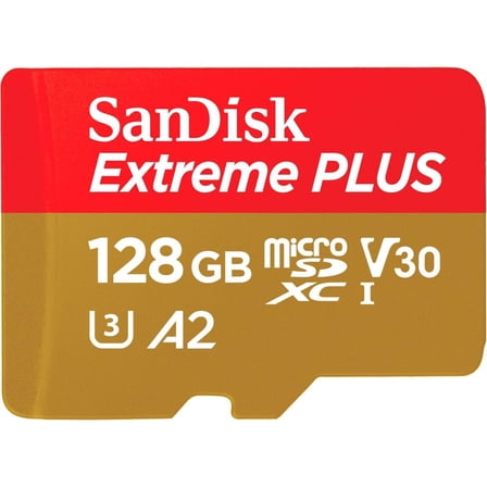 SanDisk Extreme PLUS 128 GB Class 3/UHS-I (U3) V30 microSDXC - 1 Pack