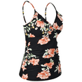 thumbnail image 2 of Hilor Women's Tankini Tops Shirred Ruffled Swimsuits V Neck Swimwear Top, 2 of 6