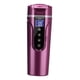 thumbnail image 2 of Taza calefactora para coche de 450ml, hervidor eléctrico de viaje de 24V/12V, taza para té y café de acero inoxidable 304, taza calefactora para té Violetas oscuras, 2 of 8