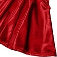 thumbnail image 4 of Vibrex Women's Skirt Women's Solid Color Glossy Skirt Women's Cross Strap Skirt Women's Pleated A-Line Skirt Perfect For Dancing,Dating,Dinners,Travel,Vacation And Daily Wear_Red_S, 4 of 5