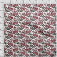thumbnail image 3 of oneOone Viscose Jersey Fabric Leaves & Floral Ikat Decor Fabric Printed BTY 60 Inch Wide, 3 of 4
