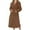 #054-Brown, variant on Censtreet Womens Plush Fleece Robe, Cozy Warm Bathrobe Fuzzy Female Spa Robe With Pockets Sleepwear Dress Nightgowns