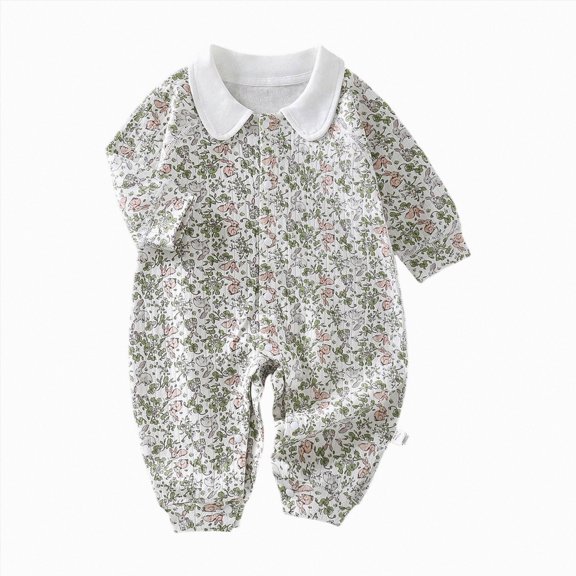 CAUYDY 6 9 12 18 Months Baby Boys One-Pieces Newborn Clothes Preemie Long Sleeved Sleepers Infant Boy Romper Fall Winter Toddler Pajamas Silver for Sizes 6-9 Months