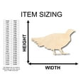 thumbnail image 2 of Unfinished Wood Grouse Bird Shape - Craft - up to 36" DIY 42" / 3/4", 2 of 3