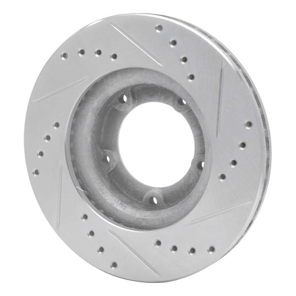 Dynamic Friction Company 631-76106L DFC Brake Rotor - Drilled And Slotted - Silver