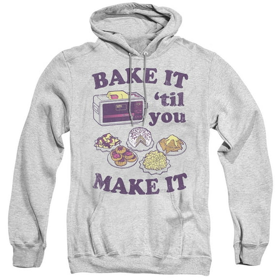 Easy Bake Oven Bake It Til You Make It Adult Pullover Hoodie Sweatshirt Athletic Heather