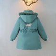 thumbnail image 5 of FJUCHAI Little Girls Parka Coats Youth Medium-Length Warm Jacket Toddler Hooded Printed Outerwear for 6-13+ Years, 5 of 6