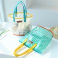 thumbnail image 4 of TanSiDing Large Capacity Transparent Beach Bag, Jelly Tote for Women, PVC Swimming Shoulder Bag, Shopping Holdall for Travel, Weekend, Outing, 4 of 9