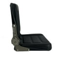 thumbnail image 5 of NICCOO Universal Forklift Seat for Garden Lawn Mower, Komatsu Style Folding Seat Suspension Seat with Adjustable Backrest Slidable Track for Mini Digger Forklift Excavator & Skid Loader, Black, 5 of 11