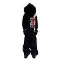 thumbnail image 4 of FINALGANG Men's Hoodies Fashion Graphic Fuzzy Trim Hooded Sweatshirt Long Sleeve Zip Up Jacket For Casual Daily Outdoor Streetwear Cozy Sweatshirts, 4 of 5