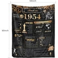 thumbnail image 4 of 70th Birthday Gifts for Women Men - 70th Birthday Gift Ideas - 70 Year Old Gifts for Women - Back in 1954 Birthday Gifts for Her - 70th Birthday Blanket, 4 of 5