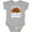 AC-Heather Grey, variant on Buffalo Wings Game Day Snack Boys or Girls Baby Bodysuit