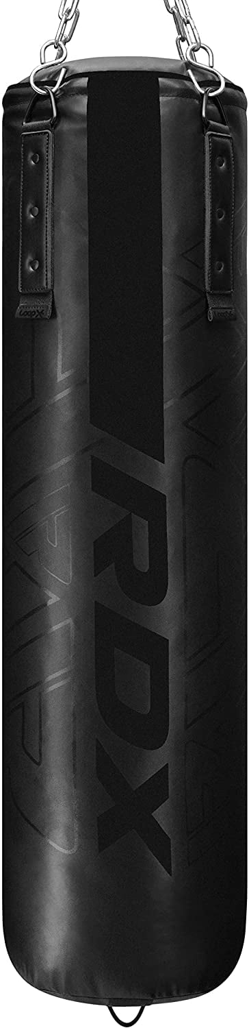 RDX Punching Bag Unfilled Set Kick Boxing MMA Training Gloves Heavy Punchinging Mitts Hanging Chain wall Bracket Muay Thai 4PC Martial Arts 4FT 5FT