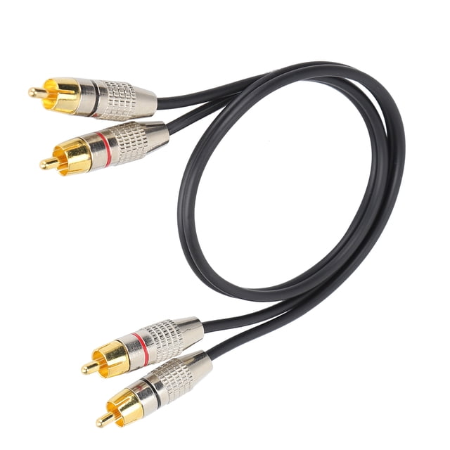 Cable de Audio de Consola de Juegos, Estéreo Transparente 2RCA A 2RCA Cable para dispositivos de audio