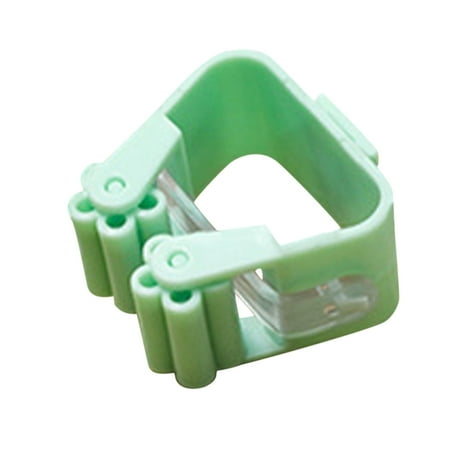 

Xinqinghao Waterproof Mop Holder Wall Mounted Heavy Duty Non Slip Mop Holder Light Green