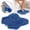 Blue, variant on U.S Textile Shower Foot Scrubber Mat, 11x11 Inch Non-Slip Wall Mounted Back Washer Exfoliating Bath Wash Pad with Suction Cups, Foot Cleaner for Men and Women, Blue