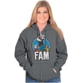 thumbnail image 4 of Popeye The Sailor Fam Adorable Family Zip Up Hoodie Men's Women's Brisco Brands M, 4 of 6