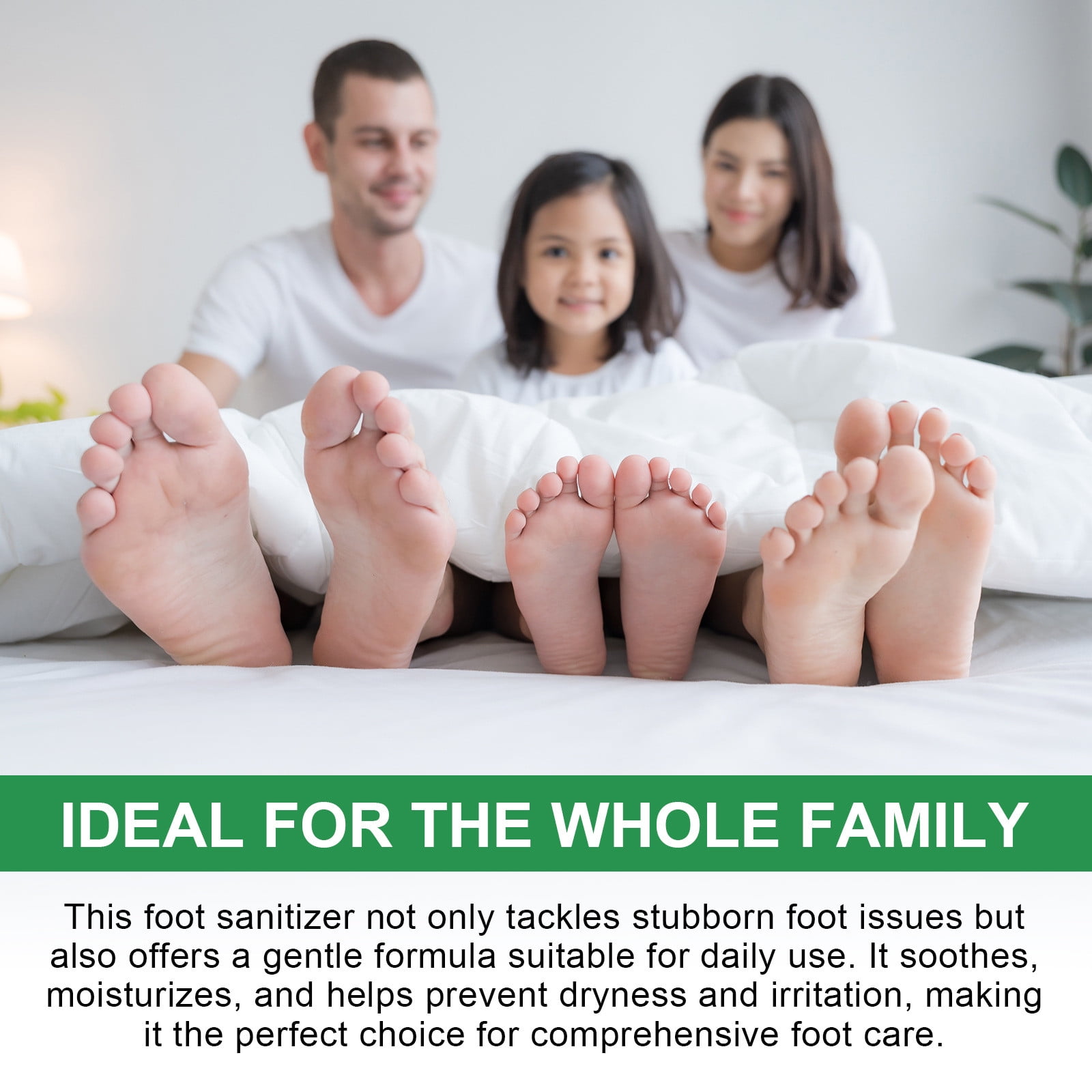 Antimicrobial Foot Sanitizer with Tea Tree Oil Effective Against Fungus & Bacteria Controls Odor 4 fl oz