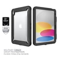 thumbnail image 3 of Body Glove Tidal Waterproof Tablet Case for iPad (A16) / iPad (10th generation) - Black/Clear, 3 of 8