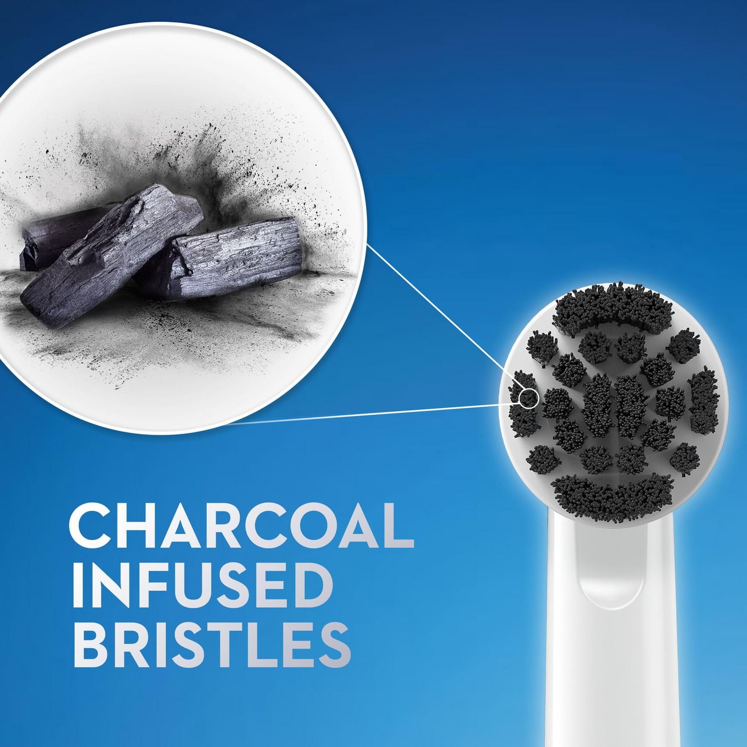 Brosse à dents à pile Oral-B Pro 100 au charbon, noir