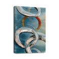 thumbnail image 1 of Colorful Graffiti Canvas Art Modern Abstract Blue Fantasy Paintings for Home Decor (12x16inch), 1 of 7