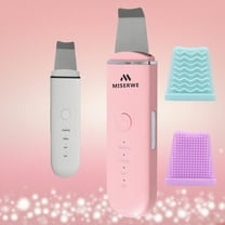 Miserwe Skin Scrubber Face Spatula Skin Spatula Pore Cleaner Blackhead Remover Tools for Facial Deep Cleansing-4 Modes (Pink)