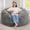 Grey, variant on Hobestluk Bean Bag Chairs Beanbag Chair with Filler Adult Bean Bags with Fluffy & Machine Washable Cover, Giant Bean Bag Chairs for Adults (White, 3FT-36" x 36" x 22")