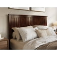 thumbnail image 5 of AFI Naples Queen Solid Wood Low Profile Platform Bed with Matching Footboard, Walnut, 5 of 12