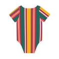 thumbnail image 2 of Rocae Vertical Stripes for Baby Climbing Clothes Soft Baby Romper for Active Infants Comfortable and Breathable Crawling Jumpsuit Unisex Baby Outfit 12 Months, 2 of 8