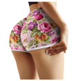 thumbnail image 2 of Gibobby Short Deportivo Cintura Strethcy Sport Mujeres Leggings Yoga High Stretch Printing Pantalones cortos Pantalones de yoga(Vino, S), 2 of 4