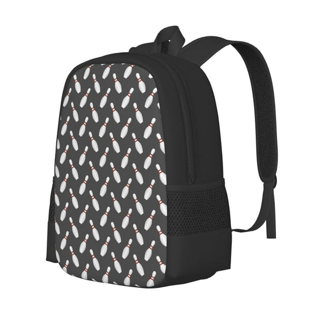Fotbe Bowling Pins Mochila para Hombre y Mujer - Tela Oxford 600D Resistente - Mochila Impermeable de Gran Capacidad para Escuela, Viajes y Senderismo
