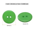thumbnail image 2 of Uxcell 10Pcs Sewing Button 1"(25mm) 2 Holes Resin Round Craft Replacement Buttons, Green, 2 of 5