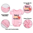 thumbnail image 3 of YSCULBUTOL Baby Twins Bodysuits Baby First Rumble Infant Baby Clothes Unisex Twin Romper Outfits With Hat, 3 of 5