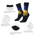 thumbnail image 4 of Fotbe Solar System Pattern Long Socks for Men & Women – Breathable & Stretchy Compression Socks, Ideal for Running, Travel, and Everyday Wear Size 5-11, 4 of 6