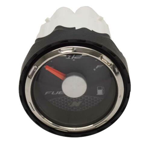 Faria Beede Boat Fuel Gauge GE0105A | 2 Inch Black / Silver