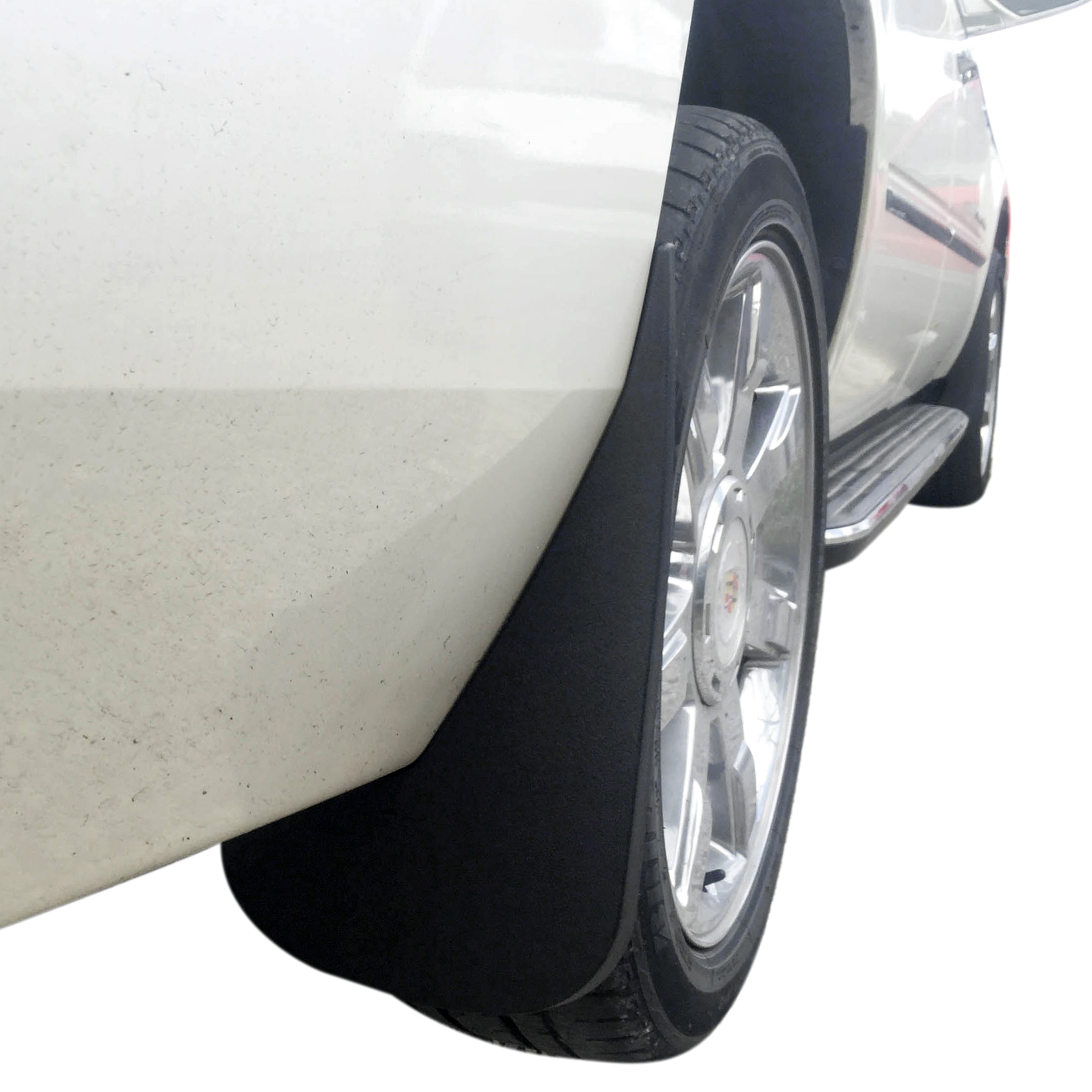 Premium Heavy Duty Molded Compatible with Only 07-14 Escalade 09-14 Tahoe (LTZ Model Only, excludes Z71 Package) Mud Flaps Guards Splash No Flares Front Rear 4pc Set 19212787 19212797 19212811 - image 3 of 7
