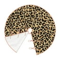 thumbnail image 3 of Bingfone Christmas Tree Skirt Mat Christmas Decoration Interior 48"-Leopard Print, 3 of 8